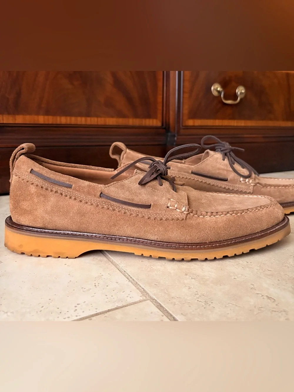 J.Crew Wallace & Barnes Suede Camp Boat Shoes Men's Size 13